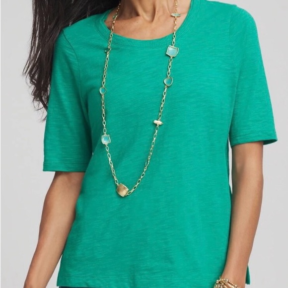 Chico’s Green Tee size 2 Large - Picture 1 of 5